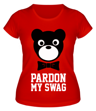 Женская футболка Pardon my SWAG