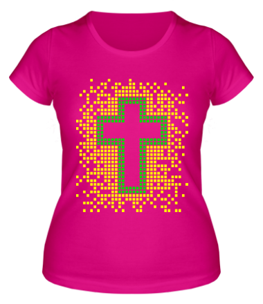 Женская футболка Pixel Cross