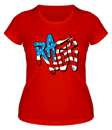 Женская футболка Rage Like an American