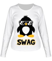 Женская футболка длинный рукав SWAG Penguin фото