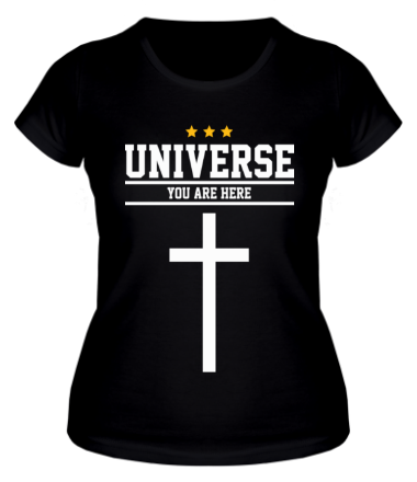 Женская футболка Universe