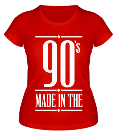 Женская футболка Made in the 90s