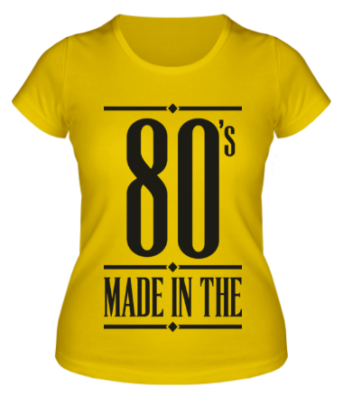 Женская футболка Made in the 80s