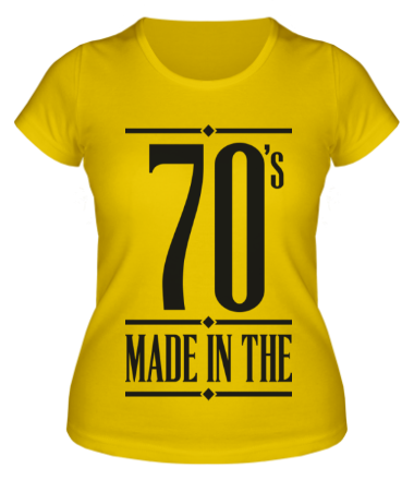 Женская футболка Made in the 70s