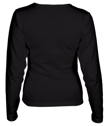 Женская футболка длинный рукав Black