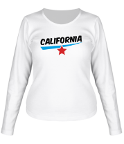 Женская футболка длинный рукав California фото