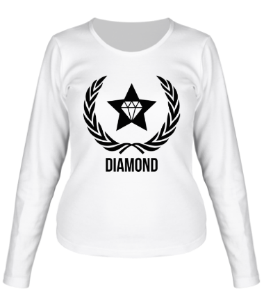 Женская футболка длинный рукав Diamond Star