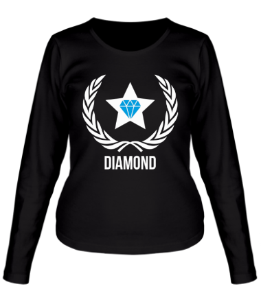 Женская футболка длинный рукав Diamond Star