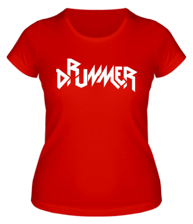 Женская футболка Drummer