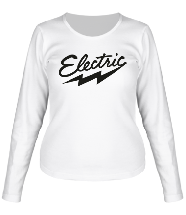 Женская футболка длинный рукав Electric Ray