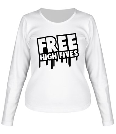Женская футболка длинный рукав Free High Fives