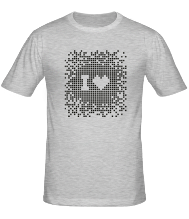 Мужская футболка I love Pixel