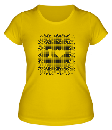 Женская футболка I love Pixel