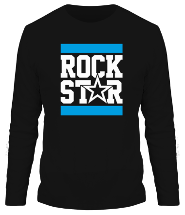 Мужская футболка длинный рукав Line Rock Star
