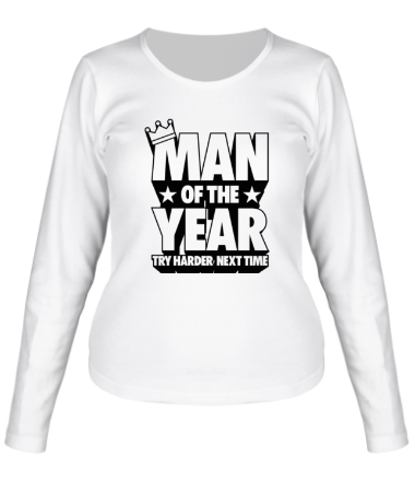 Женская футболка длинный рукав Man of the Year