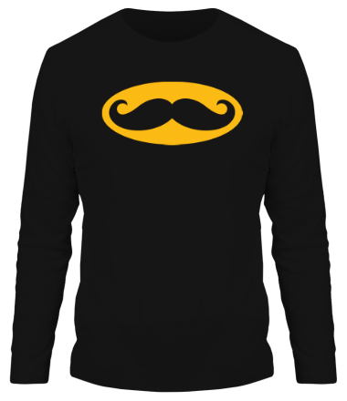 Мужская футболка длинный рукав Moustache Batman