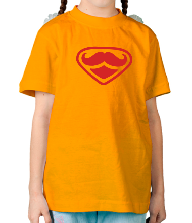 Детская футболка Moustache Superman