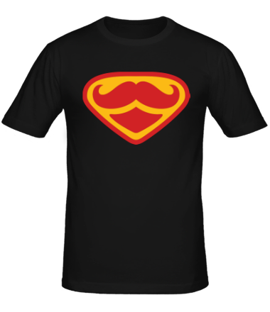 Мужская футболка Moustache Superman