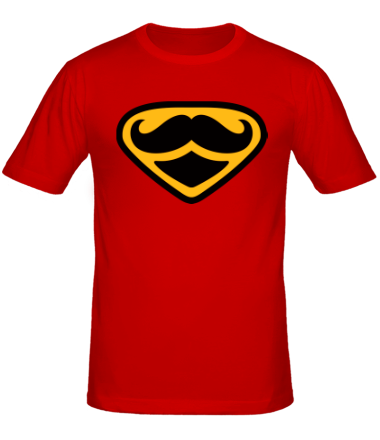 Мужская футболка Moustache Superman