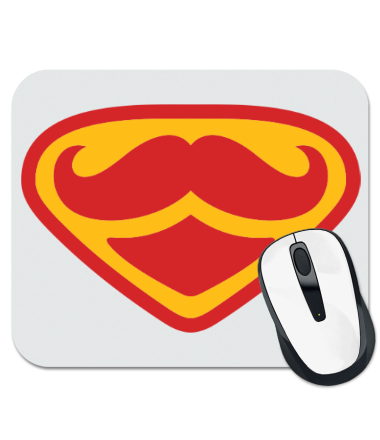 Коврик для мыши Moustache Superman