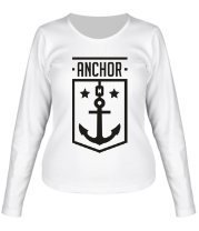 Женская футболка длинный рукав Anchor Shield фото