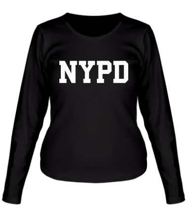Женская футболка длинный рукав NYPD