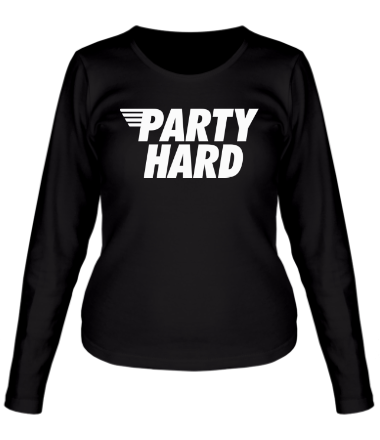 Женская футболка длинный рукав Party Hard