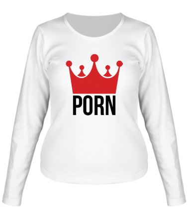 Женская футболка длинный рукав Porn King
