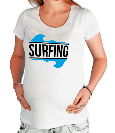 Футболка для беременных Surfing