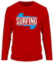 Мужская футболка длинный рукав Surfing фото
