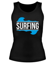 Женская майка борцовка Surfing фото