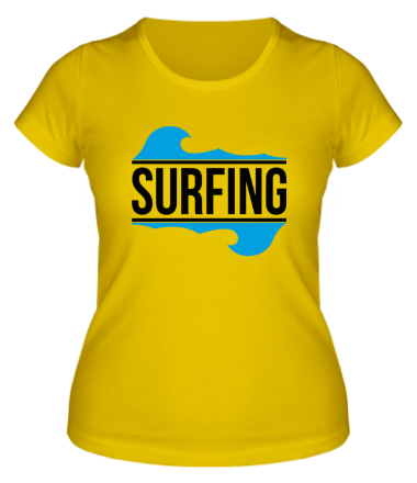 Женская футболка Surfing