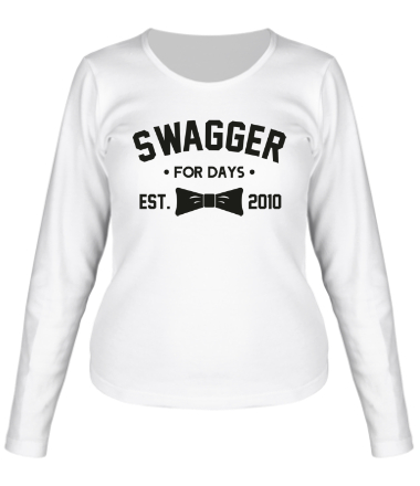 Женская футболка длинный рукав Swagger