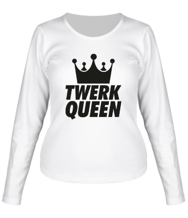 Женская футболка длинный рукав Twerk Queen