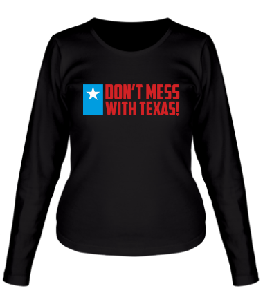 Женская футболка длинный рукав With Texas