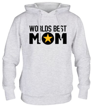 Толстовка худи Worlds Best Mom