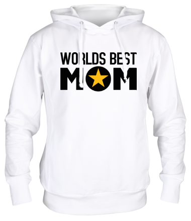 Толстовка худи Worlds Best Mom