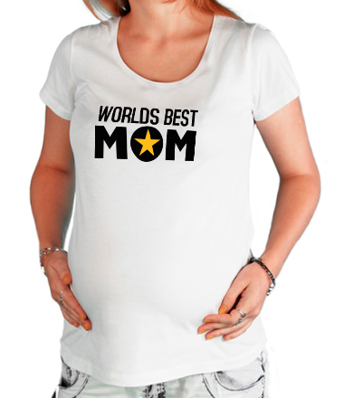 Футболка для беременных Worlds Best Mom