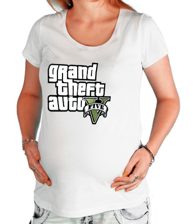 Футболка для беременных GTA 5 Original logo