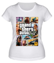 Женская футболка GTA 5 poster