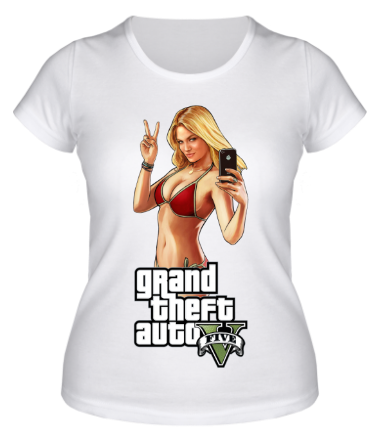 Женская футболка GTA 5 Girl