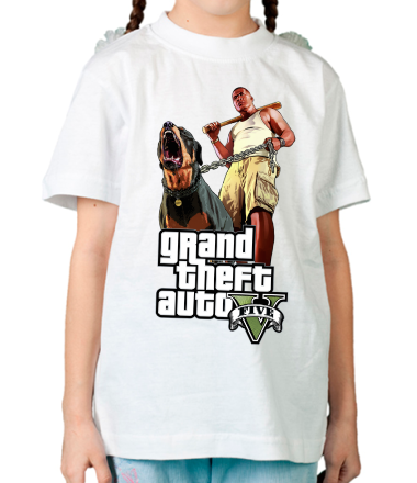 Детская футболка GTA 5 Dog & Man