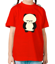 Детская футболка Серьезная панда glow фото