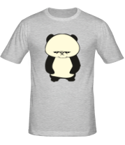 Мужская футболка Серьезная панда glow фото