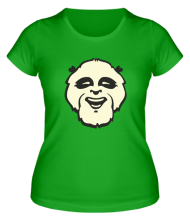 Женская футболка Веселая панда glow