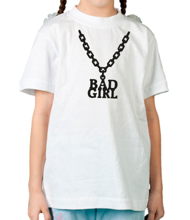 Детская футболка Цепочка bad girl