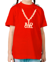 Детская футболка Цепь bad girl glow фото