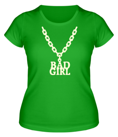 Женская футболка Цепь bad girl glow