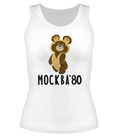 Женская майка борцовка Москва 80