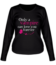 Женская футболка длинный рукав Любовь вампира фото